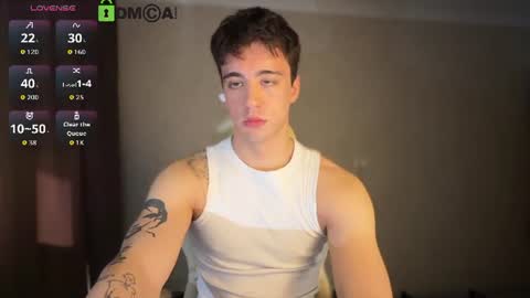 Snapshot of adampolerno chatting on 5, 7, 2026 Hi Im Adam Glad to see u here 3 And its my first day online show from 5, 7, 2026
