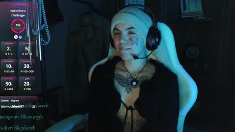 Snapshot of bluedweeb chatting on 21, 2, 2025 Blue online show from 21, 2, 2025