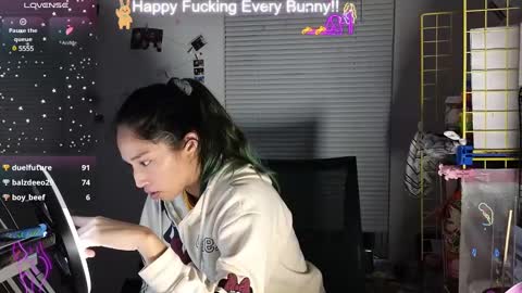 Snapshot of bunnycheekz chatting on 14, 12, 2024 Tokki bunny online show from 14, 12, 2024