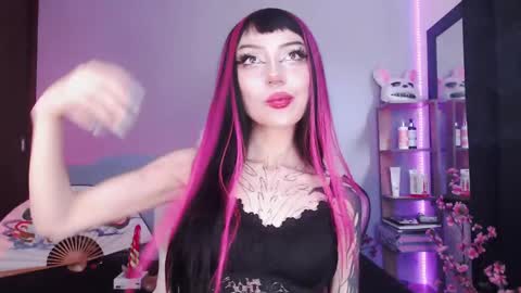 Snapshot of cati_petite chatting on 14, 2, 2025 Cati help me reach my goal of 100 thumbs up again 3 online show from 14, 2, 2025