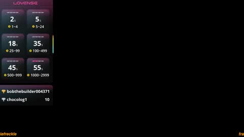 Snapshot of franciefreckle chatting on 12, 11, 2025 franciefreckle online show from 12, 11, 2025