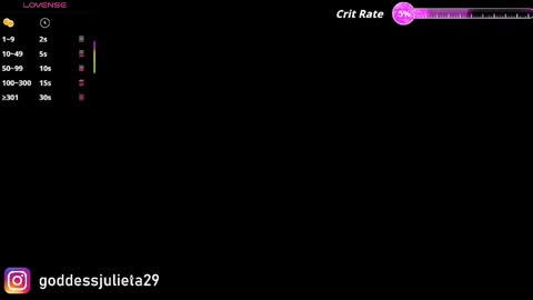 Snapshot of goddessjulieta chatting on 26, 5, 2026 Julieta online show from 26, 5, 2026