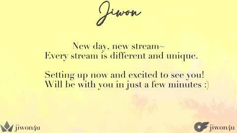 Jiwon online show from 15, 1, 2025