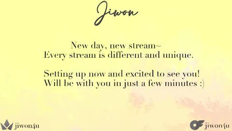 Jiwon online show from 1, 3, 2025