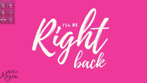 Snapshot of keyla_mejia chatting on 20, 10, 2025 Keyla online show from 20, 10, 2025