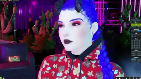 Snapshot of little_doll25 chatting on 19, 12, 2024 Succubus Blue online show from 19, 12, 2024