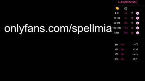 Mia  instagram miasspell online show from 25, 1, 2025