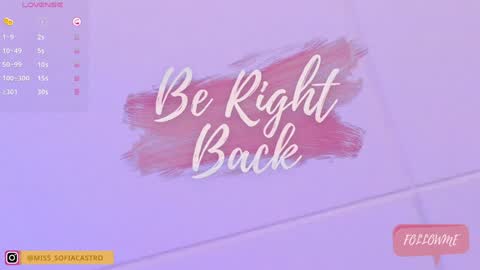 Sofia Castro online show from 16, 1, 2025