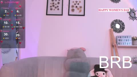 Snapshot of missaisha1 chatting on 10, 3, 2025 Aisha birtthday show 15 noviembre online show from 10, 3, 2025