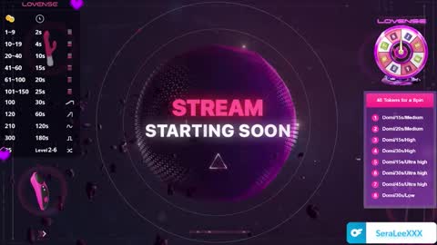 SeraLeeXXX online show from 1, 12, 2025