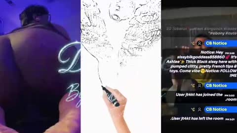 Snapshot of sissyblkgoddess858860 chatting on 19, 7, 2026 Sissyblkgoddess online show from 19, 7, 2026