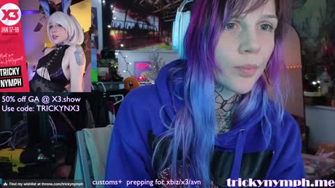 Snapshot of tricky_nymph chatting on 4, 1, 2025 Cassie online show from 4, 1, 2025