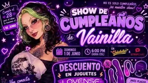 Vainilla Independent model online show from 18, 6, 2026