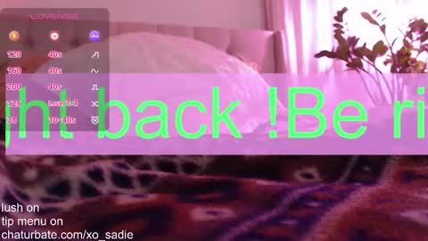 Snapshot of xo_sadie chatting on 1, 12, 2025 Xo Sadie online show from 1, 12, 2025