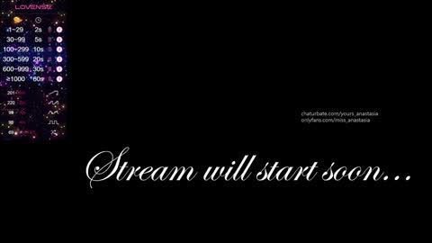 Anastasia online show from 11, 1, 2025