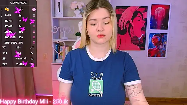 cutie mili online show from 27, 1, 2025