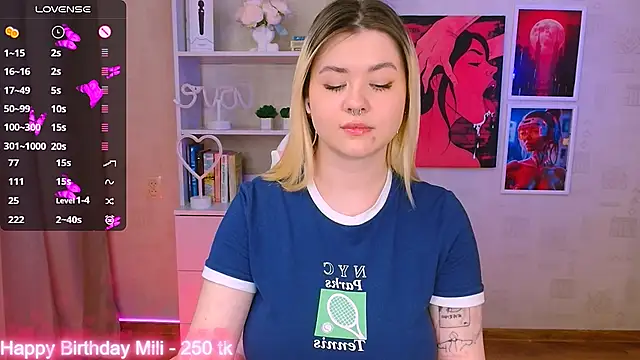 cutie mili online show from 27, 1, 2025