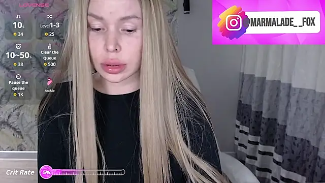 Snapshot of Marmalade_Fox chatting on 3, 7, 2026 Marmalade Fox online show from 3, 7, 2026