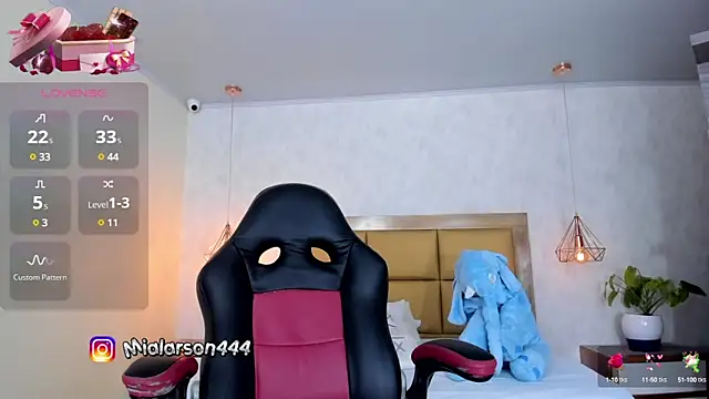 Snapshot of LARSONMIA chatting on 1, 3, 2025 LARSONMIA online show from 1, 3, 2025