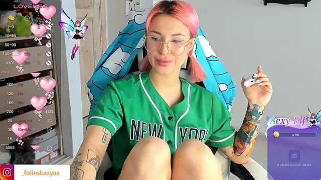 Snapshot of folinskayyya chatting on 30, 1, 2025 folinskayyya online show from 30, 1, 2025