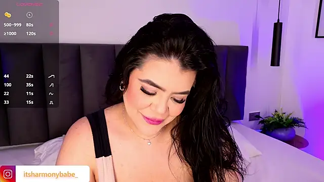 Snapshot of Harmonybabe_ chatting on 12, 9, 2025 Harmonybabe online show from 12, 9, 2025