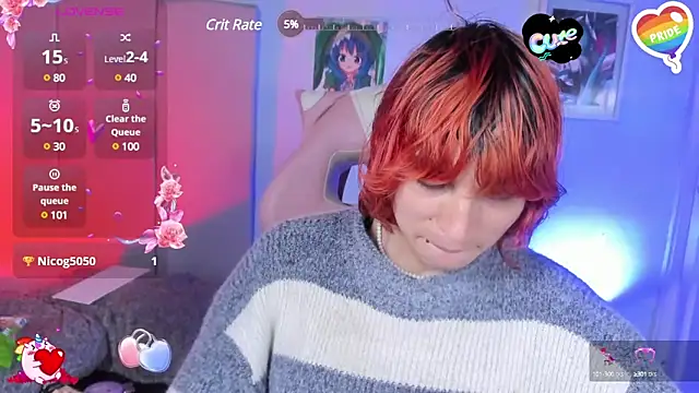 Snapshot of -kisa_ chatting on 21, 3, 2025 -kisa online show from 21, 3, 2025