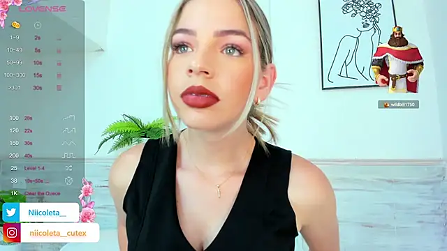 Niicoleta online show from 2, 3, 2025