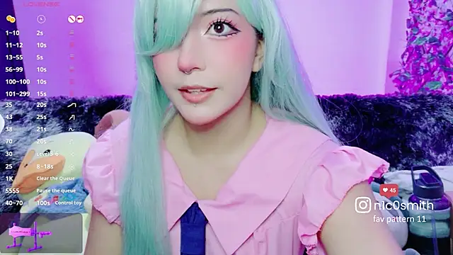 Snapshot of Niconya chatting on 25, 4, 2026 Niconya online show from 25, 4, 2026