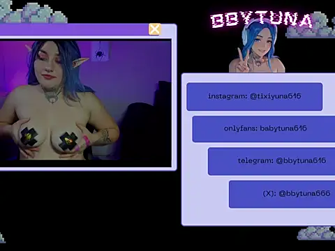 Snapshot of bbytuna chatting on 8, 7, 2026 bbytuna online show from 8, 7, 2026