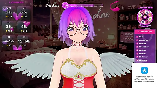 Muse Daphne online show from 14, 2, 2026