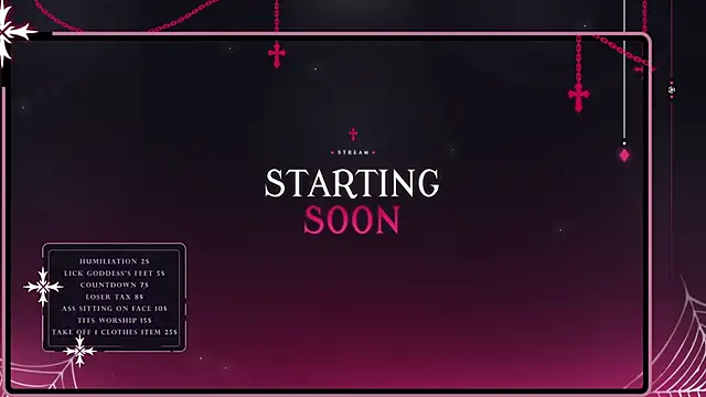 XXGoddessLXX online show from 12, 1, 2026