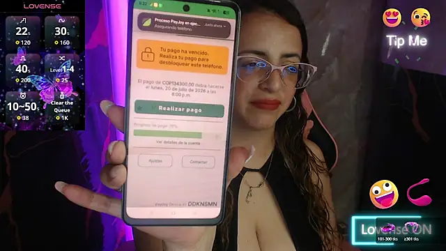 Snapshot of EvoniLatina chatting on 27, 7, 2026 EvoniLatina online show from 27, 7, 2026