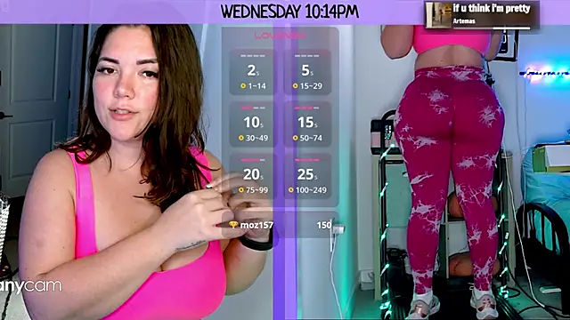 MilaValentina online show from 23, 1, 2025