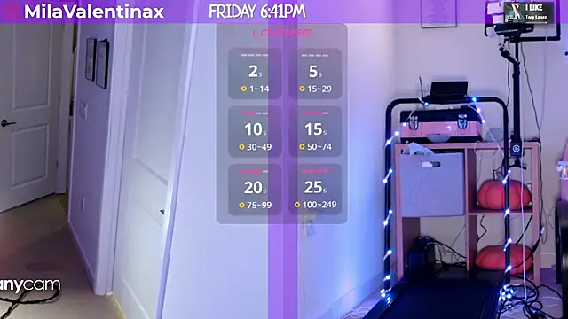 MilaValentina online show from 21, 2, 2025