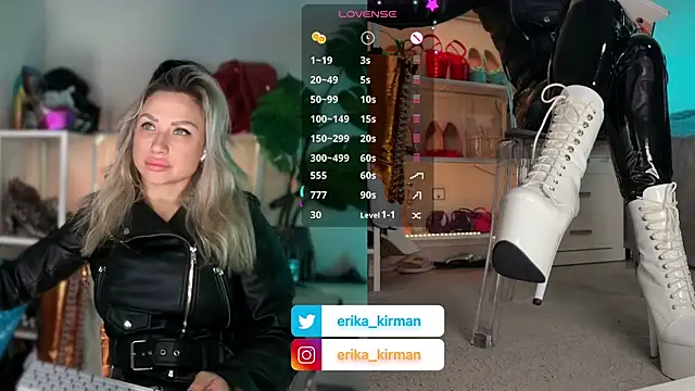 Snapshot of Erika_Kirman chatting on 18, 1, 2026 Erika Kirman online show from 18, 1, 2026