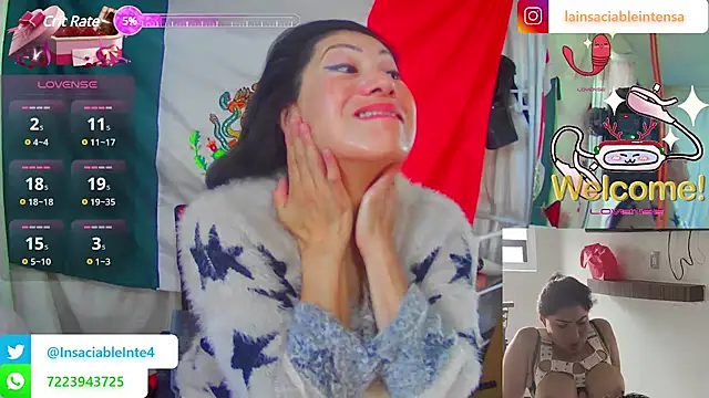 LaInsaciableIntensa online show from 13, 3, 2025