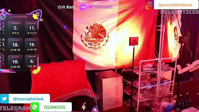 LaInsaciableIntensa online show from 24, 10, 2025