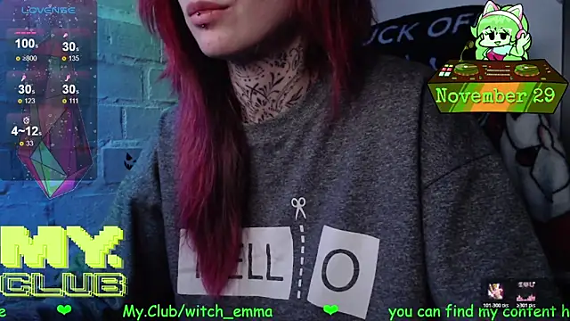 Witch Emma online show from 29, 11, 2025