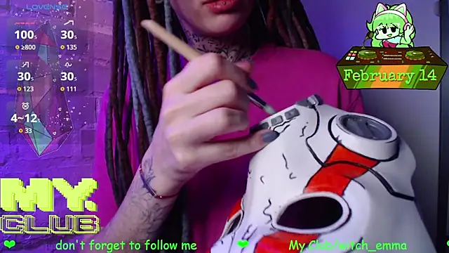 Witch Emma online show from 14, 2, 2026