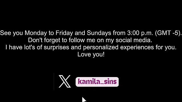 kamila sins online show from 13, 2, 2025