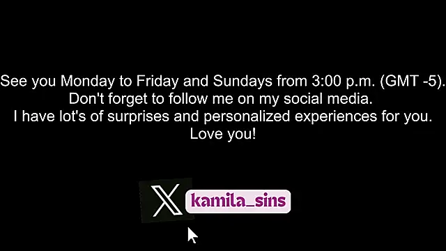 kamila sins online show from 17, 2, 2025