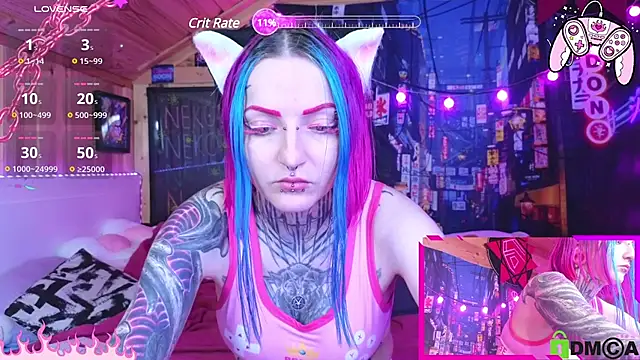 Snapshot of NekoCyber chatting on 8, 12, 2024 NekoCyber online show from 8, 12, 2024