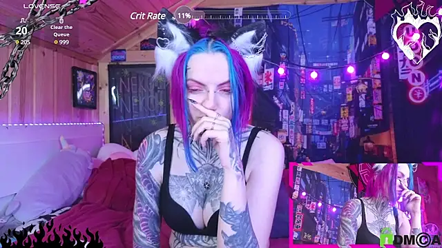 Snapshot of NekoCyber chatting on 25, 1, 2025 NekoCyber online show from 25, 1, 2025