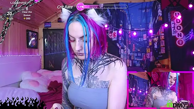 Snapshot of NekoCyber chatting on 8, 2, 2025 NekoCyber online show from 8, 2, 2025