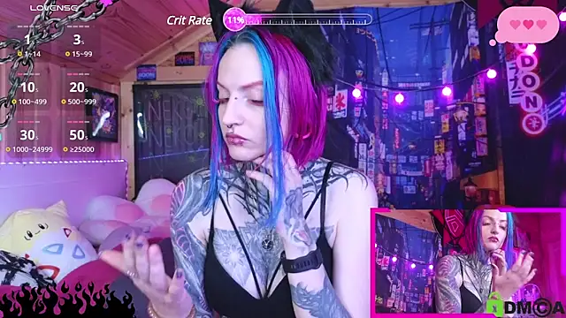 Snapshot of NekoCyber chatting on 2, 3, 2025 NekoCyber online show from 2, 3, 2025