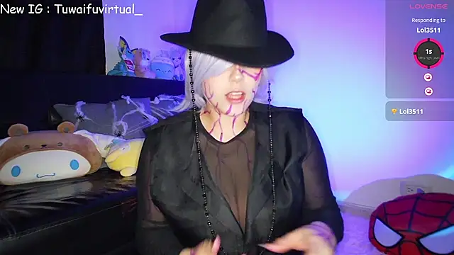 Snapshot of TuWaifuVirtual1 chatting on 1, 11, 2025 TuWaifuVirtual1 online show from 1, 11, 2025