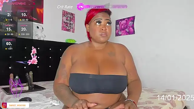 SWEETVICKY XX online show from 14, 1, 2025